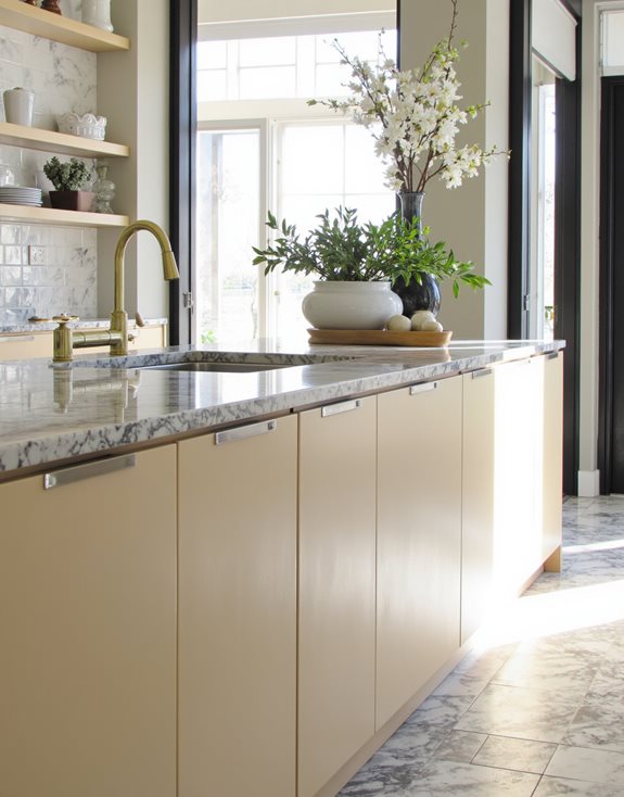 éléments de cuisine contrastants en gras