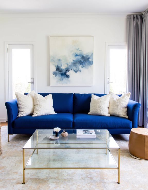 blanc brillant époustouflant bleu