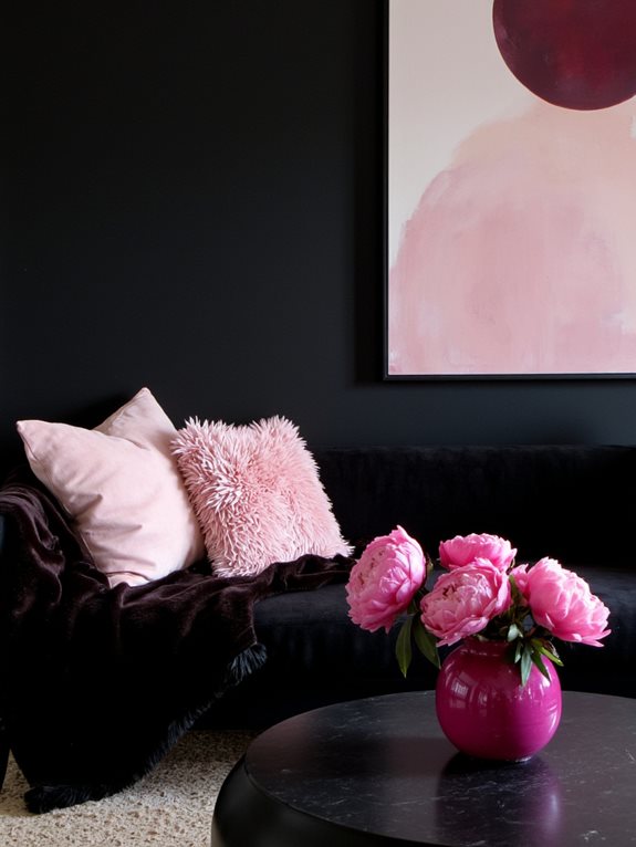 le contraste de charbon rehausse l'élégance