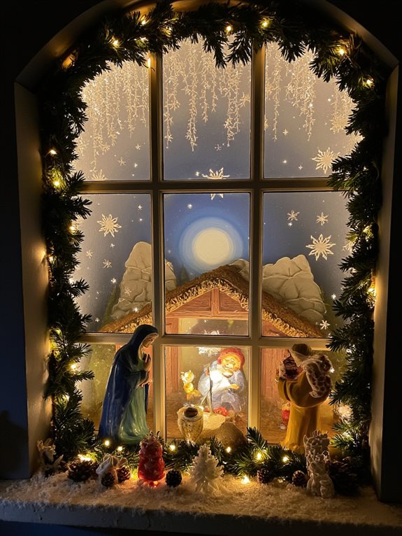 vitrine de crèche chérie