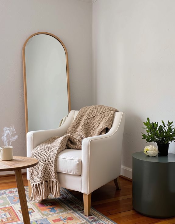 coin douillet avec miroir