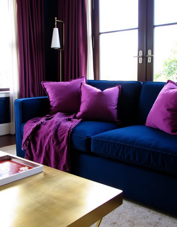 ambiance profonde et accueillante en prune