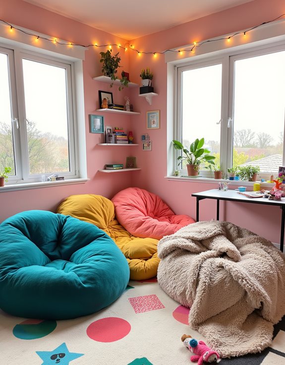 des coussins de sol confortables charme