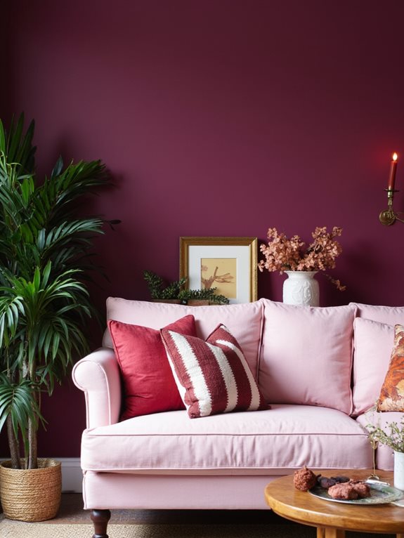 salon confortable avec des accents élégants