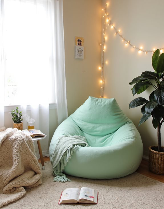 coin de détente confortable