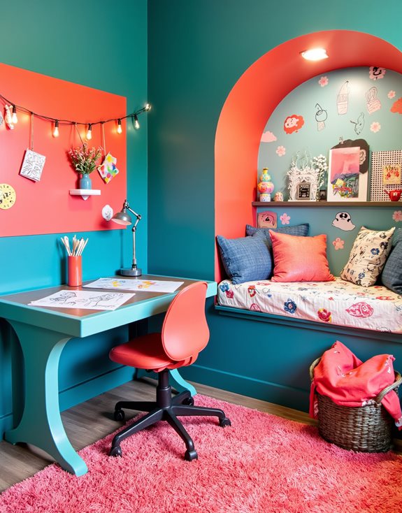 station d'art créatif setup