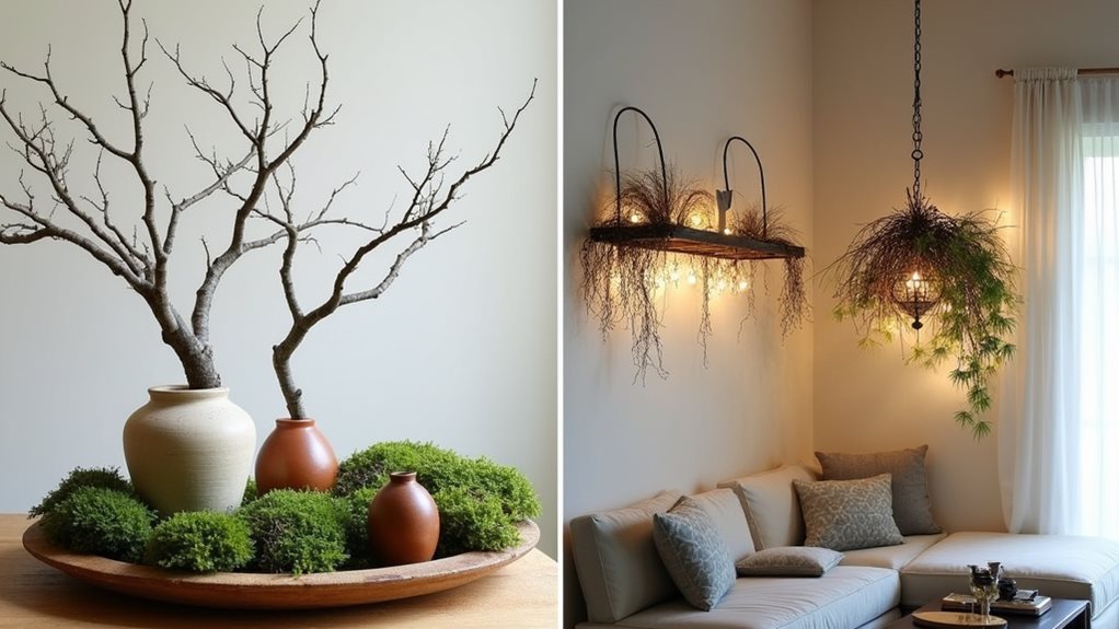 idées créatives de décoration de branches