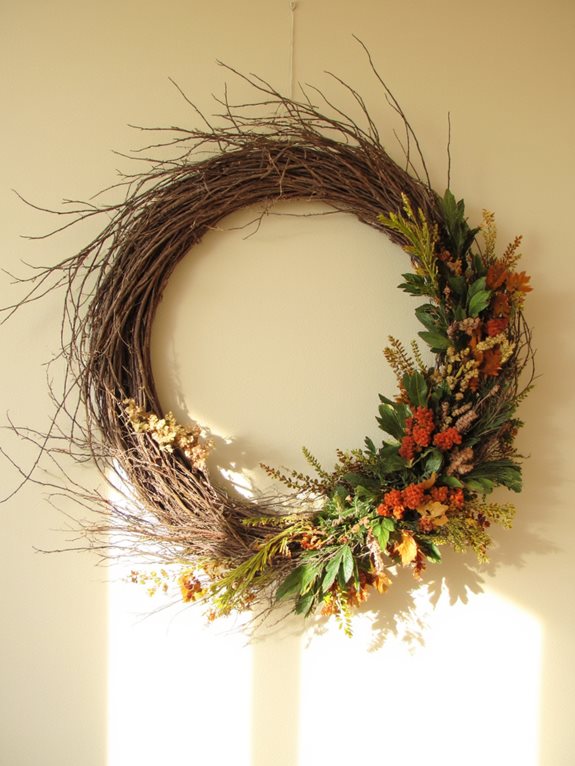 couronnes de branches créatives saisonnières