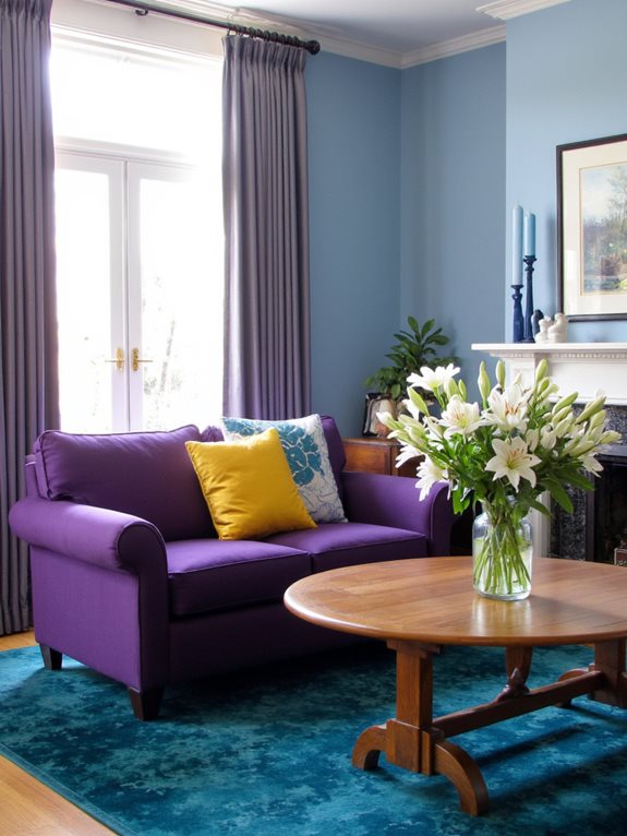 transformation intérieure violet profond