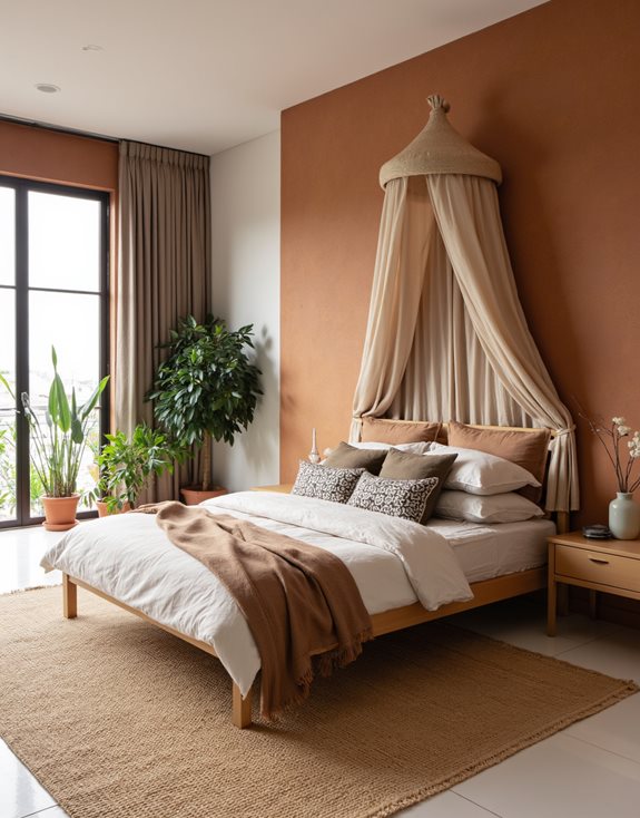 teintes terreuses matériaux naturels