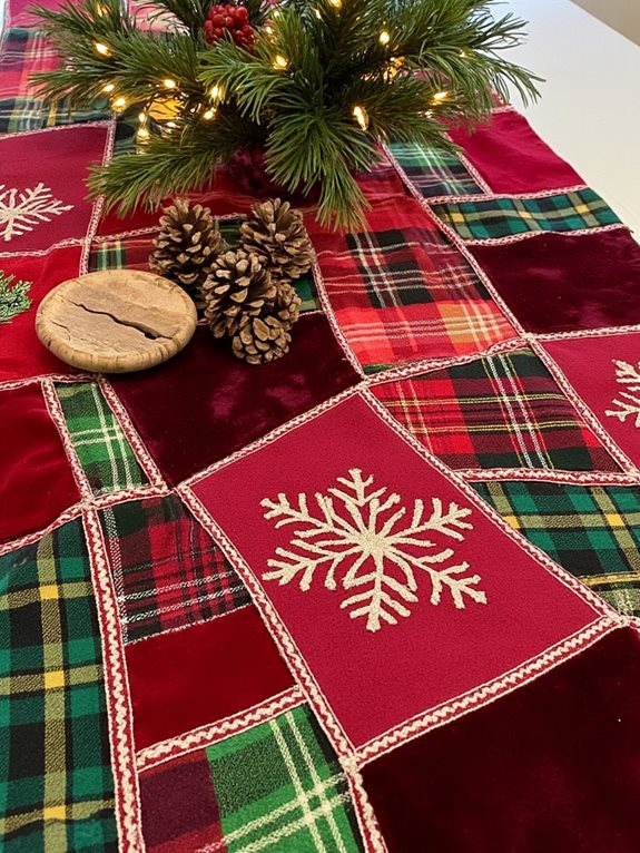 décor de table en tissu mixte éclectique