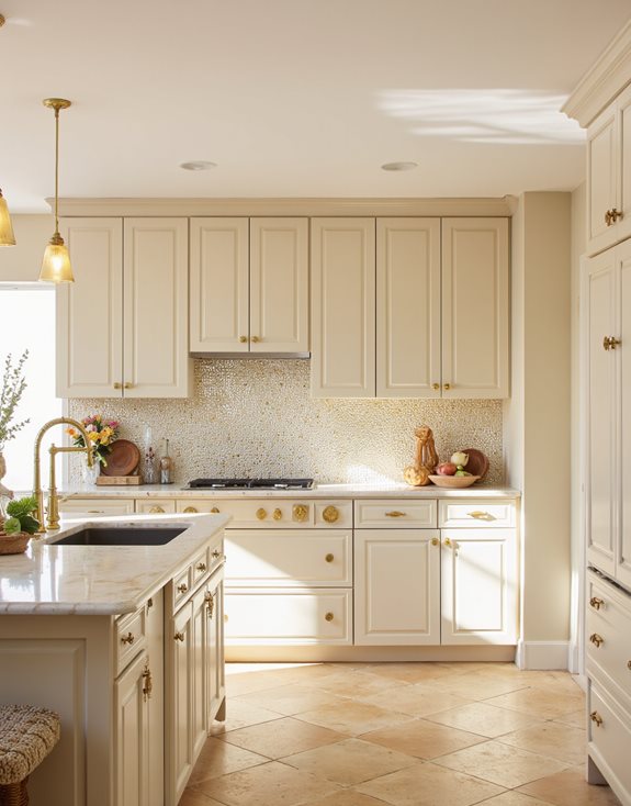 beige élégant et or