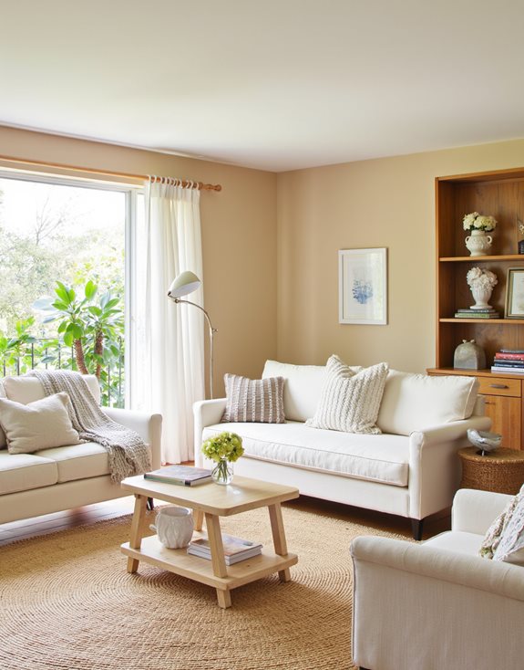 ambiance en bois beige élégant