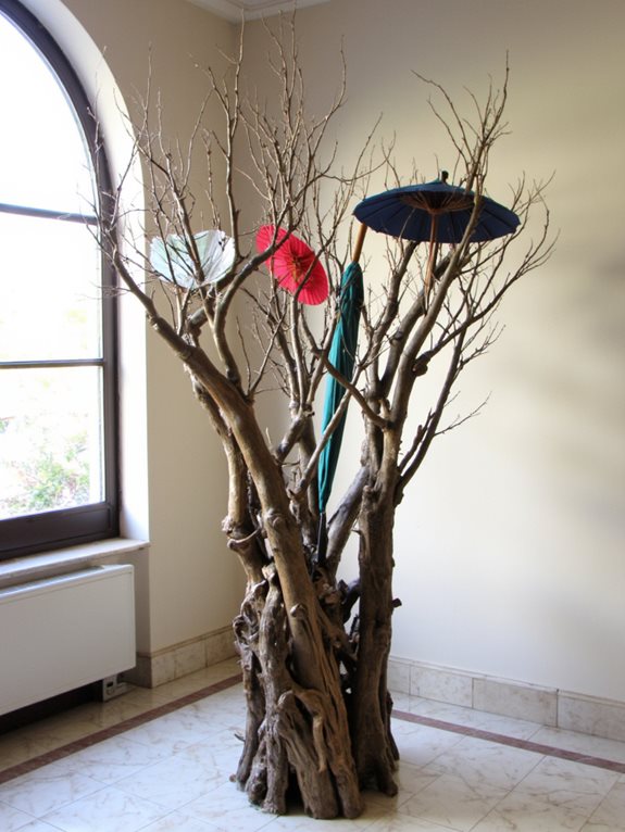 porte-parapluie élégant en forme de branche