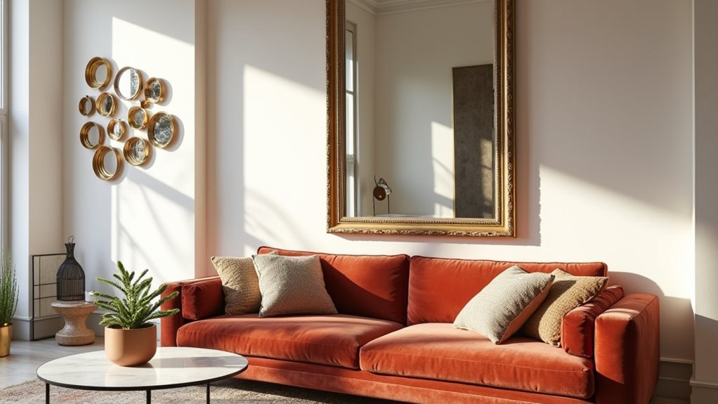 idées de miroirs élégants salon