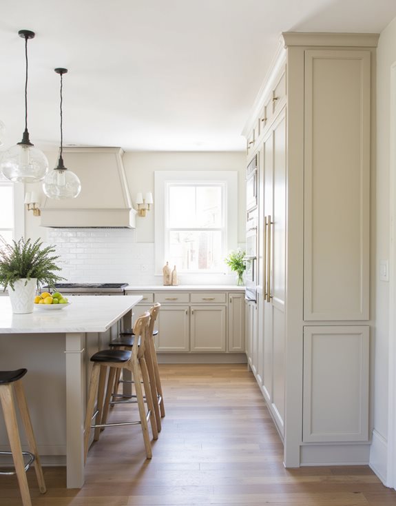 armoires modernes beige élégantes