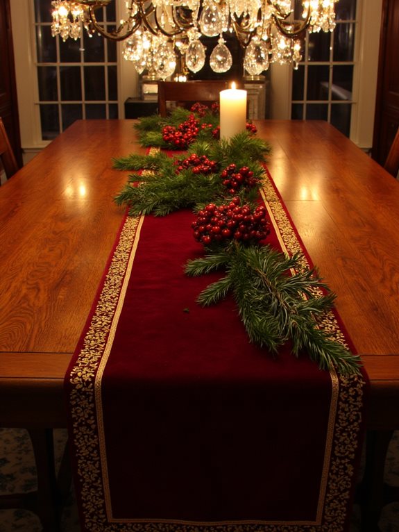 nappe en velours élégante