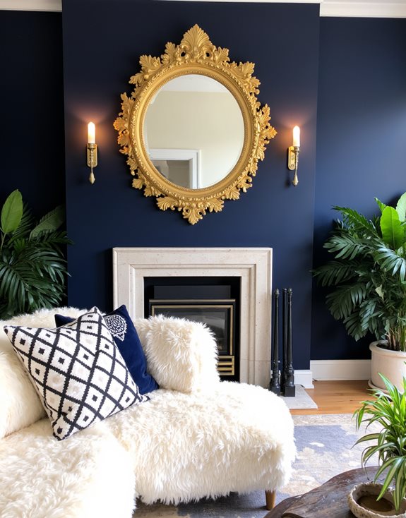 grand miroir décoratif mural