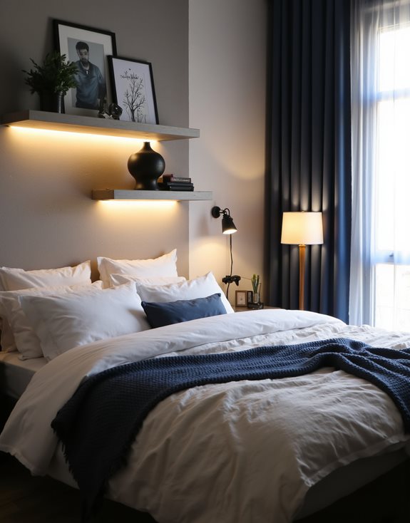 L'éclairage stratifié crée une atmosphère