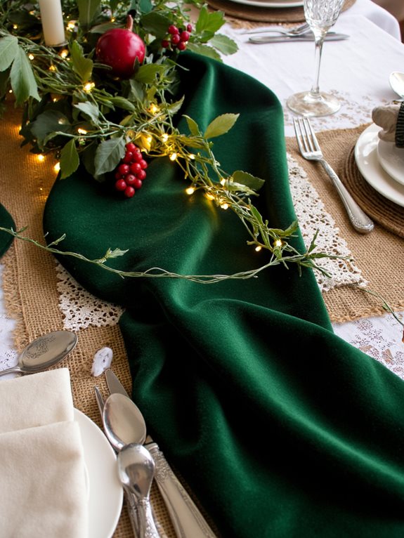 textiles superposés pour la profondeur