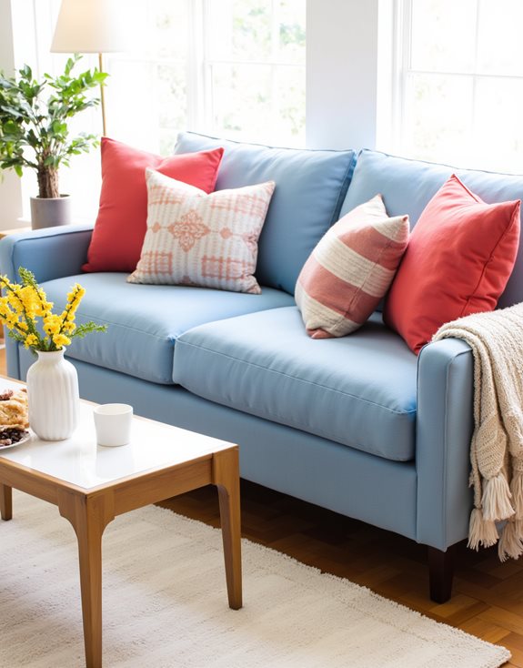 denim clair pour une décoration stylée