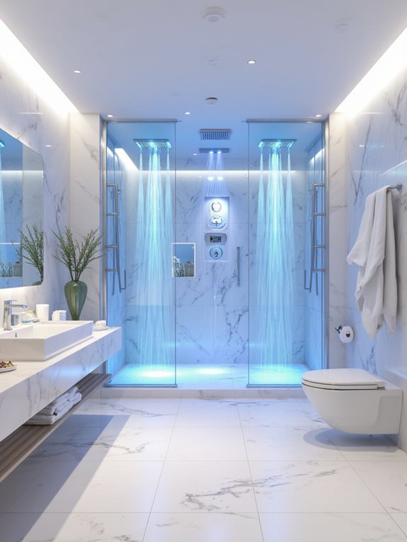 expérience de douche de spa de luxe