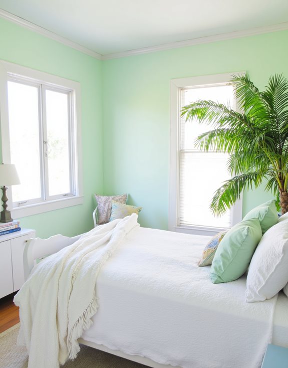 vert menthe et blanc sérénité