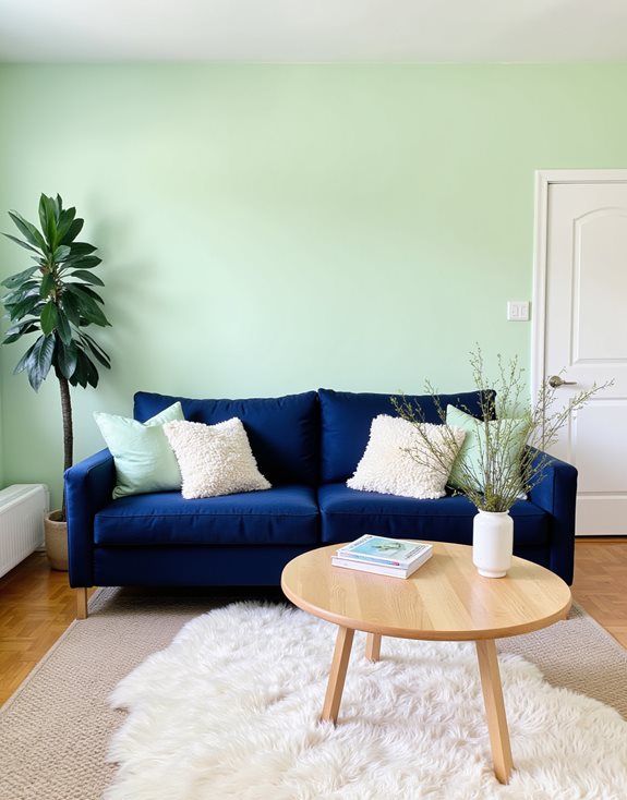 design d'intérieur frais et mentholé