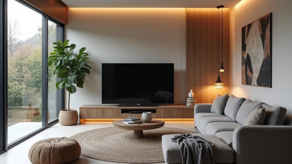 salon de télévision moderne et stylé