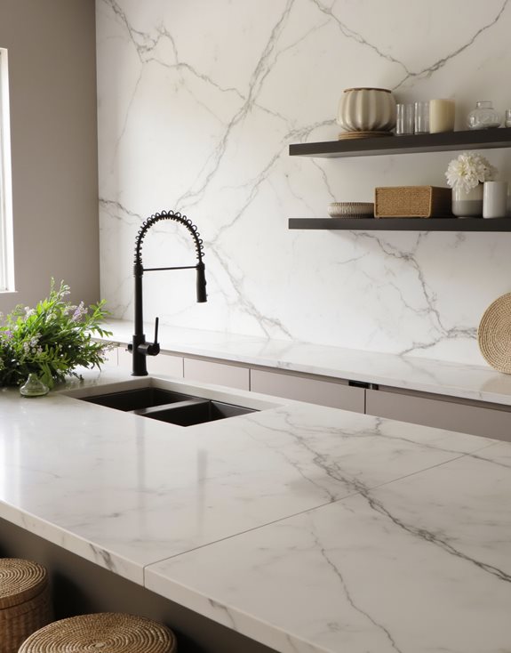 conseils de design de cuisine monochrome