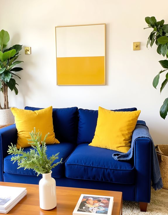 décor de maison jaune moutarde