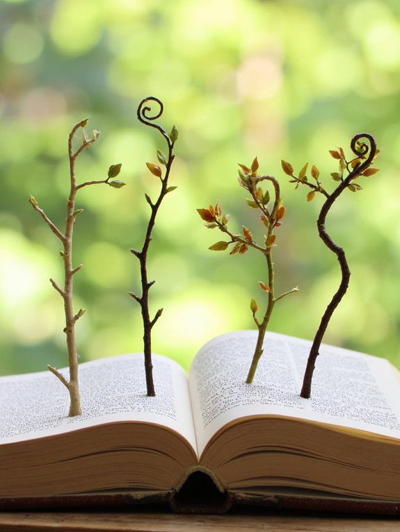 création de marque-pages en branche naturelle