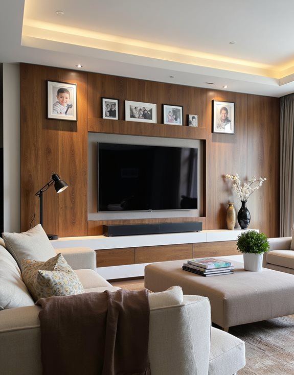 affichage personnalisé de photos de famille