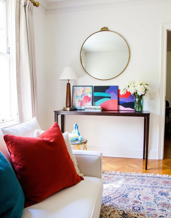 art de style miroir rond