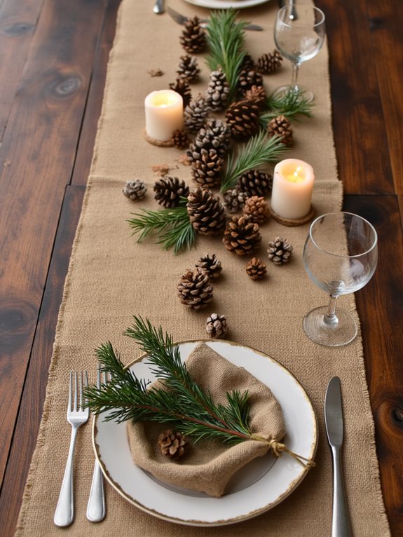 charme rustique en toile de jute pour les fêtes