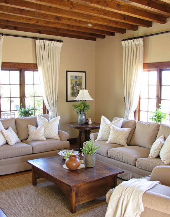 charme rustique avec des accents beiges