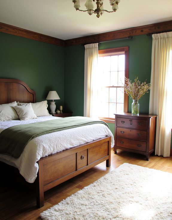 décor forestier vert rustique