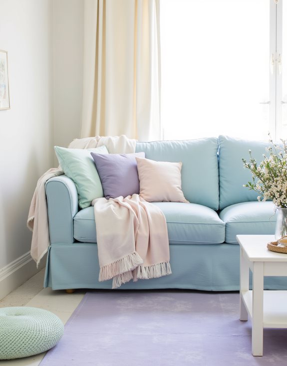 idées de décoration en pastel doux