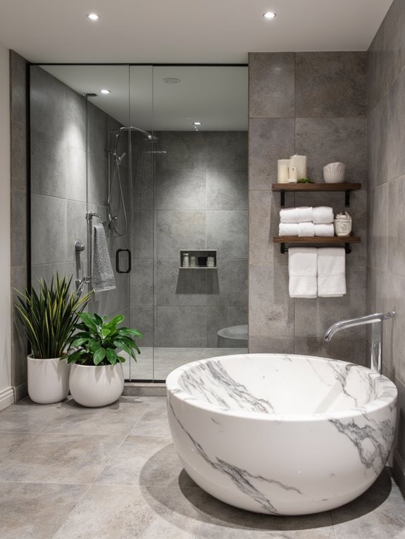 salle de bain inspirée par le spa tranquillité