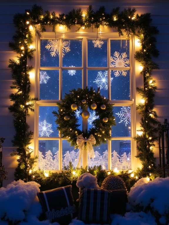 décorations de vacances nuit étoilée