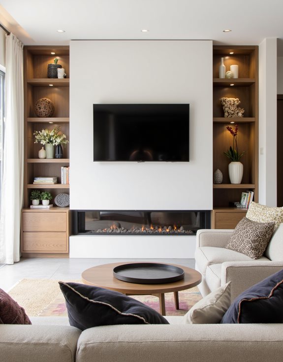 étagères élégantes et fonctionnelles