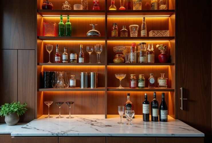 idées de mini bar fonctionnels et élégants