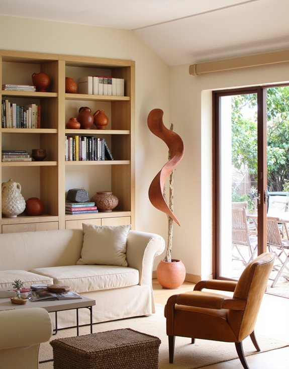 accents en terracotta pour étagères