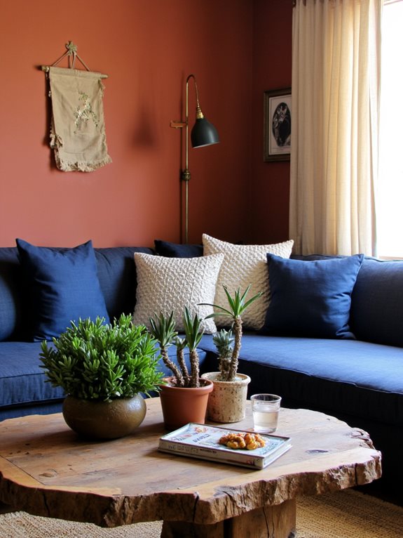 la terre cuite crée une atmosphère chaleureuse