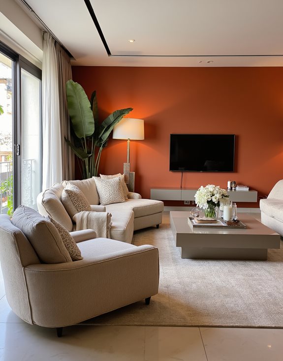 mur en terre cuite moderne chic