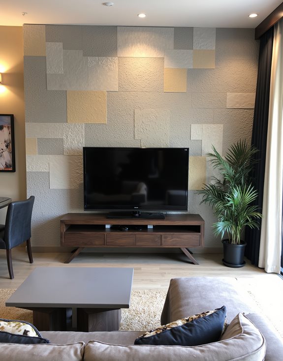 conceptions de panneaux muraux texturés