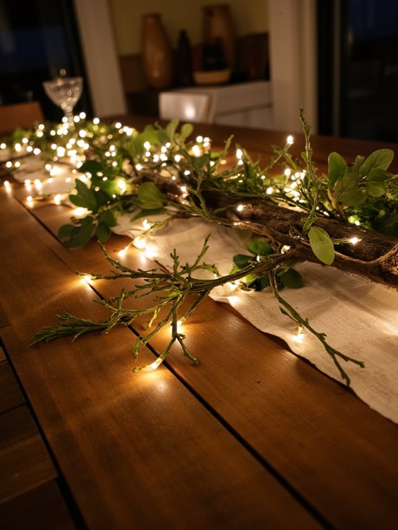 guirlande lumineuse à branches scintillantes