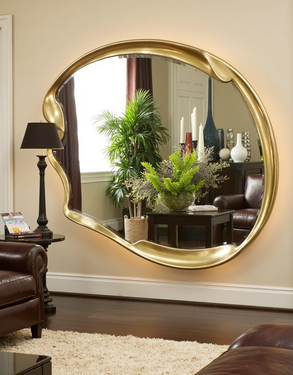 miroir décor à forme unique
