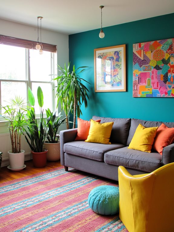 transformations de murs d'accent vibrants