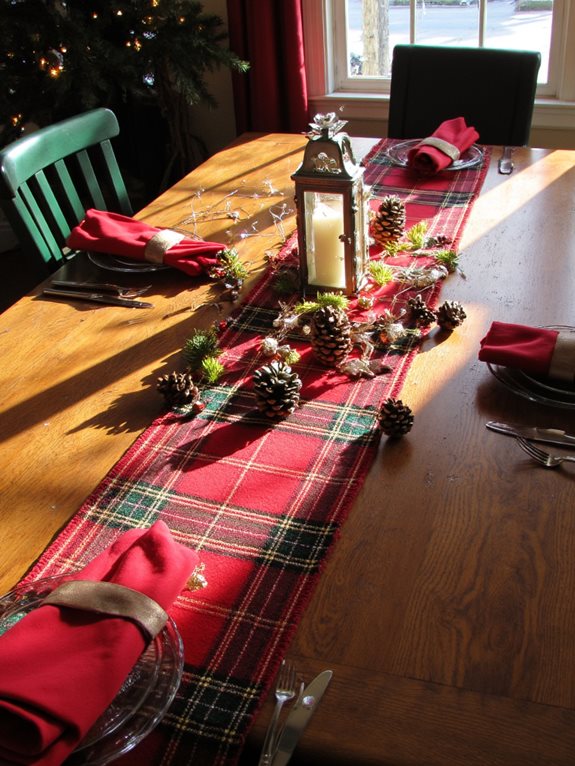 plaid vibrant de joie des fêtes